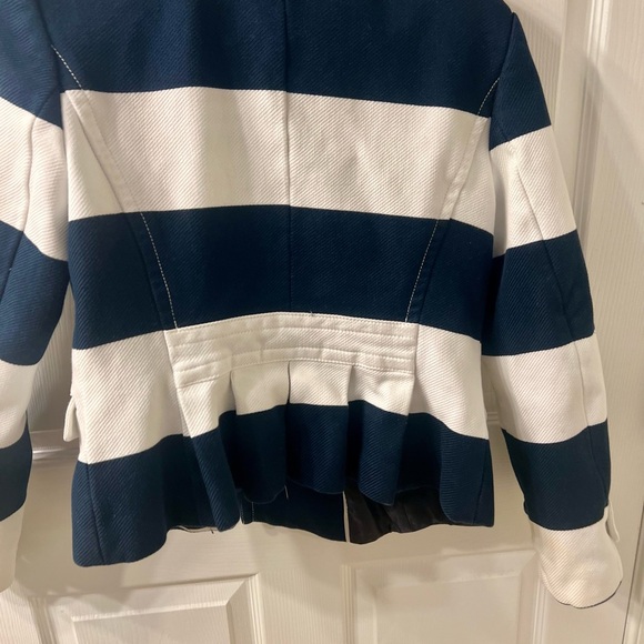 Banana Republic Navy and White Striped Jacket - Picture 3 of 4